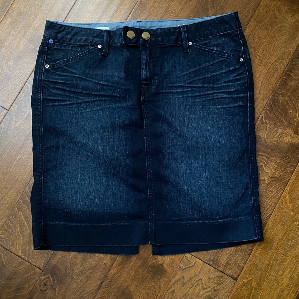 Gap Pencil Skirt Size 14 Knee Length Indigo